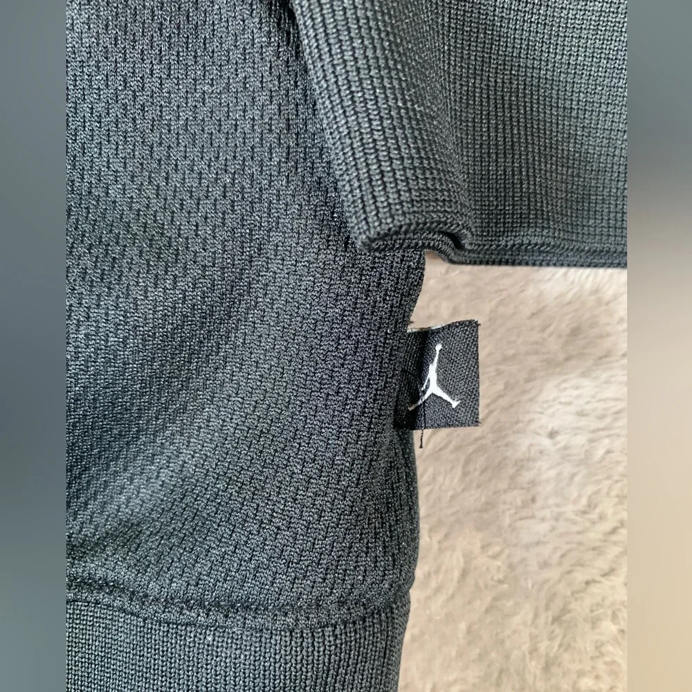 Nike‎ Air Jordan Jacket Men’s 3XL Black/Silver Full Zip Long Sleeve